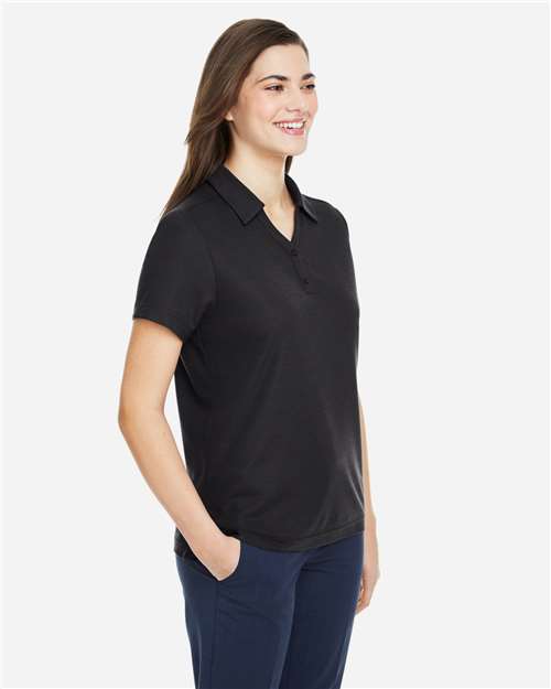 CORE365 CE112W - Women's Fusion ChromaSoftTM Pique Polo - Black