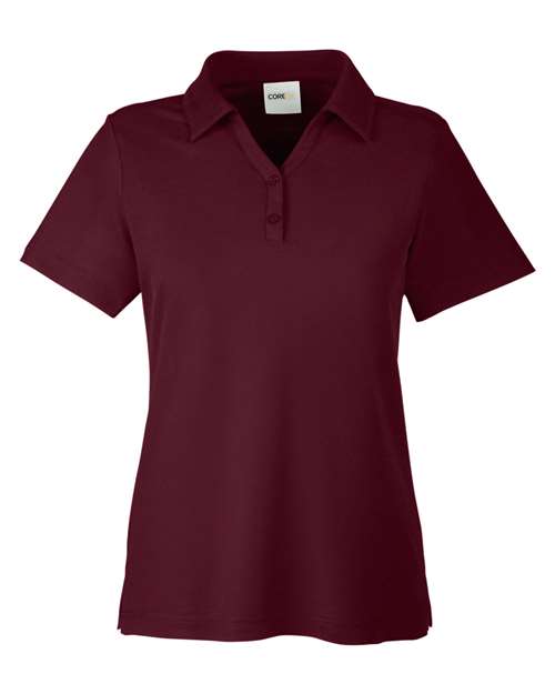 CORE365 CE112W - Women's Fusion ChromaSoftTM Pique Polo - Burgundy