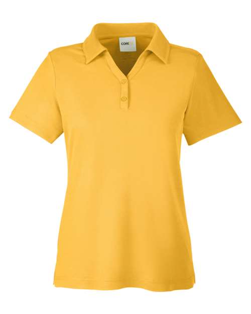 CORE365 CE112W - Women's Fusion ChromaSoftTM Pique Polo - Campus Gold