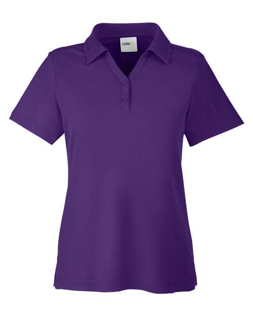 CORE365 CE112W - Women's Fusion ChromaSoftTM Pique Polo - Campus Purple