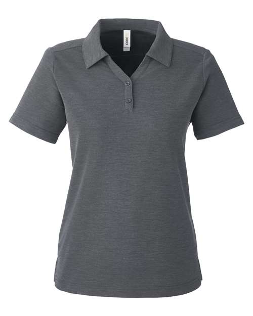 CORE365 CE112W - Women's Fusion ChromaSoftTM Pique Polo - Carbon Heather