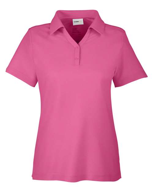 CORE365 CE112W - Women's Fusion ChromaSoftTM Pique Polo - Charity Pink