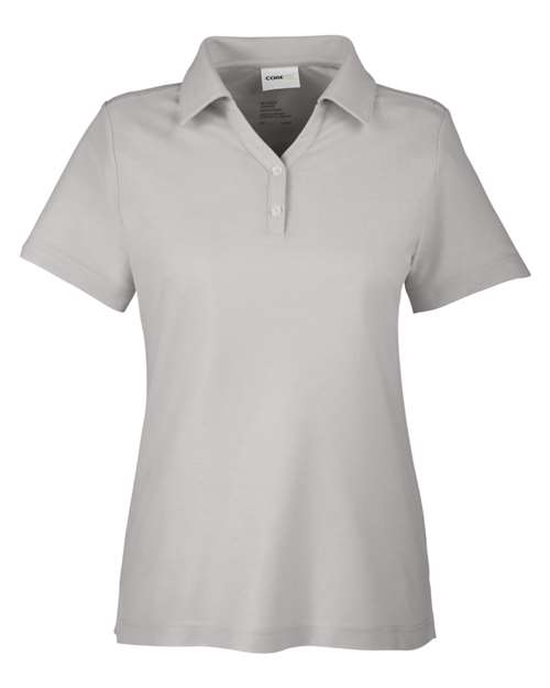 CORE365 CE112W - Women's Fusion ChromaSoftTM Pique Polo - Platinum