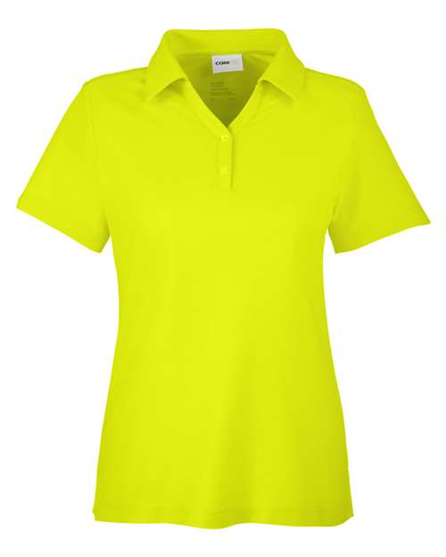 CORE365 CE112W - Women's Fusion ChromaSoftTM Pique Polo - Safety Yellow