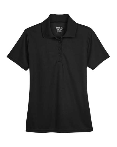 CORE365 78181 Women's Origin Performance Pique Polo - Black