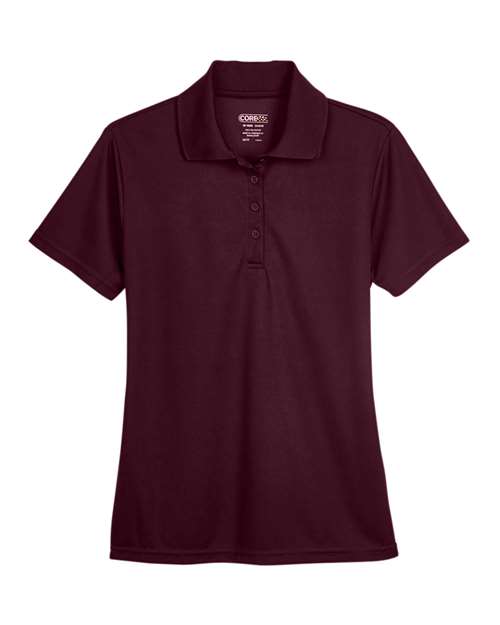CORE365 78181 Women's Origin Performance Pique Polo - Burgundy