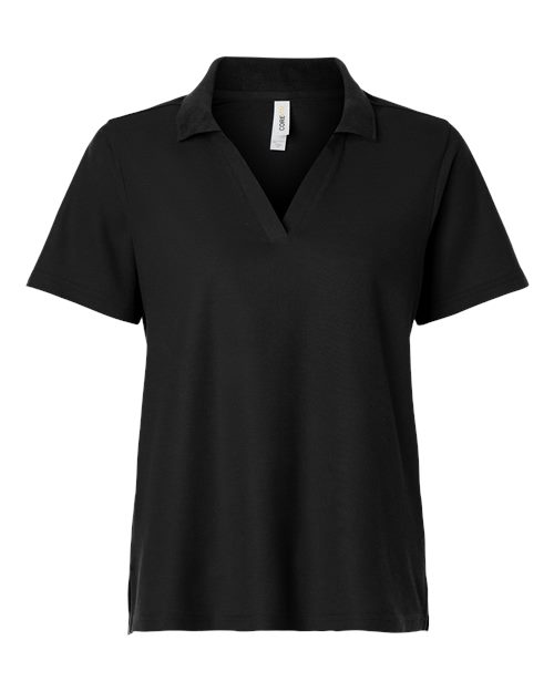 CORE365 CE106W - Women's Resolve CVC Performance Pique Polo - Black