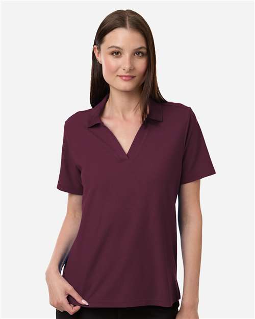 CORE365 CE106W - Women's Resolve CVC Performance Pique Polo - Burgundy