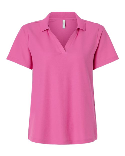 CORE365 CE106W - Women's Resolve CVC Performance Pique Polo - Charity Pink