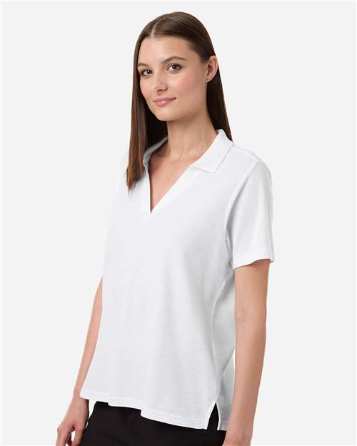 CORE365 CE106W - Women's Resolve CVC Performance Pique Polo - White
