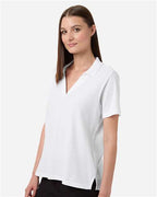 CORE365 CE106W - Women's Resolve CVC Performance Pique Polo - White
