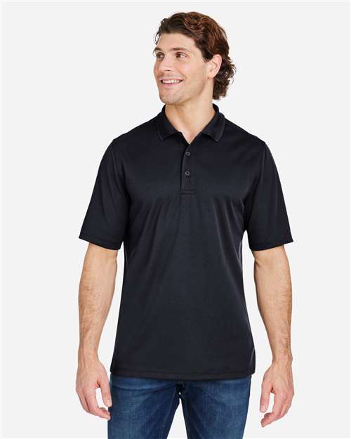 CORE365 CE104 - Men's Market Snag Protect Mesh Polo - Black