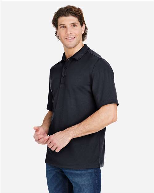 CORE365 CE104 - Men's Market Snag Protect Mesh Polo - Black