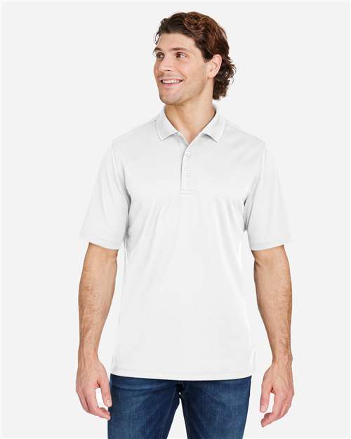 CORE365 CE104 - Men's Market Snag Protect Mesh Polo - White