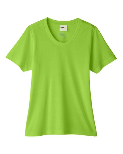 CORE365 CE111W - Women's Fusion ChromaSoftTM Performance T-Shirt - Acid Green