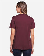 CORE365 CE111W - Women's Fusion ChromaSoftTM Performance T-Shirt - Burgundy