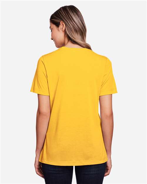 CORE365 CE111W - Women's Fusion ChromaSoftTM Performance T-Shirt - Campus Gold