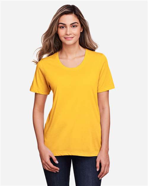 CORE365 CE111W - Women's Fusion ChromaSoftTM Performance T-Shirt - Campus Gold