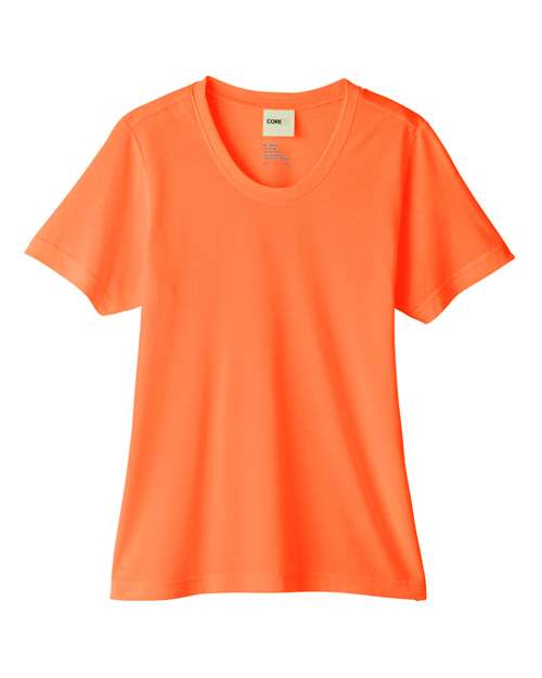 CORE365 CE111W - Women's Fusion ChromaSoftTM Performance T-Shirt - Campus Orange