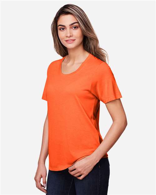 CORE365 CE111W - Women's Fusion ChromaSoftTM Performance T-Shirt - Campus Orange