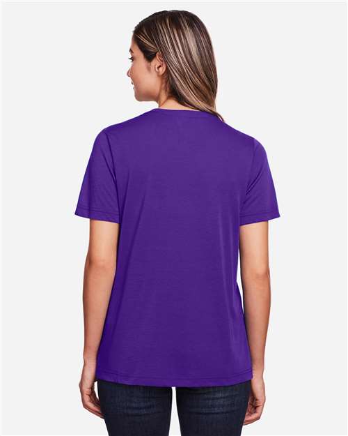 CORE365 CE111W - Women's Fusion ChromaSoftTM Performance T-Shirt - Campus Purple