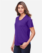 CORE365 CE111W - Women's Fusion ChromaSoftTM Performance T-Shirt - Campus Purple