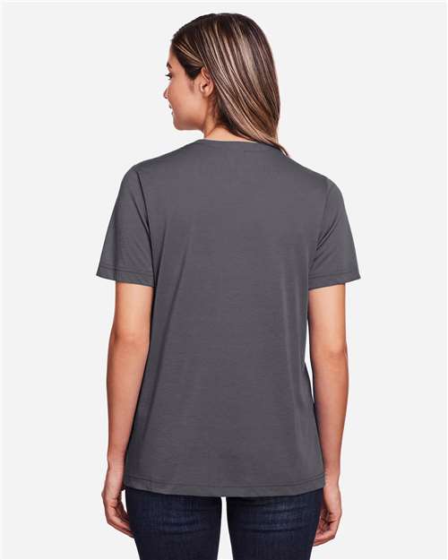 CORE365 CE111W - Women's Fusion ChromaSoftTM Performance T-Shirt - Carbon