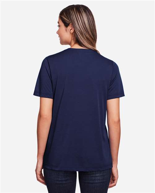 CORE365 CE111W - Women's Fusion ChromaSoftTM Performance T-Shirt - Classic Navy