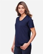 CORE365 CE111W - Women's Fusion ChromaSoftTM Performance T-Shirt - Classic Navy