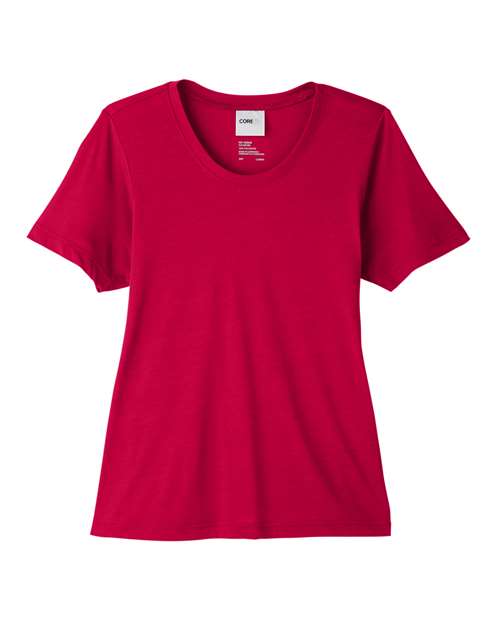CORE365 CE111W - Women's Fusion ChromaSoftTM Performance T-Shirt - Classic Red