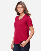 CORE365 CE111W - Women's Fusion ChromaSoftTM Performance T-Shirt - Classic Red