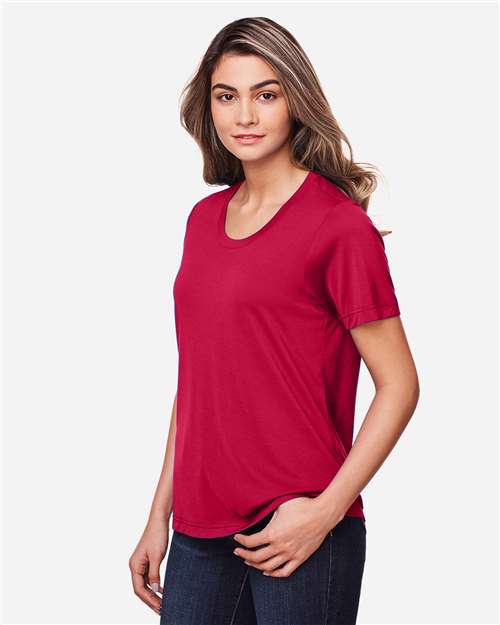 CORE365 CE111W - Women's Fusion ChromaSoftTM Performance T-Shirt - Classic Red