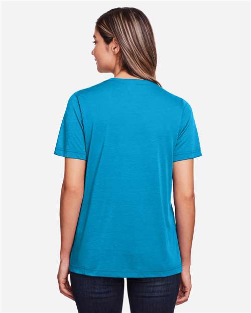 CORE365 CE111W - Women's Fusion ChromaSoftTM Performance T-Shirt - Electric Blue