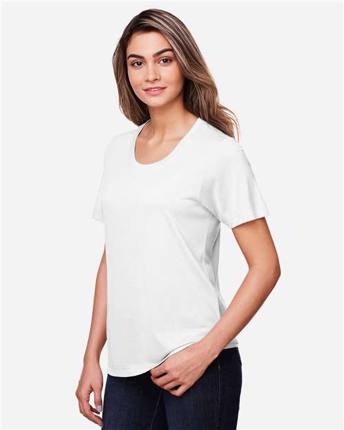 CORE365 CE111W - Women's Fusion ChromaSoftTM Performance T-Shirt - White
