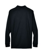 CORE365 88192 - Men's Pinnacle Performance Long Sleeve Pique Polo - Black