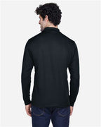 CORE365 88192 - Men's Pinnacle Performance Long Sleeve Pique Polo - Black