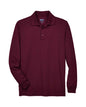 CORE365 88192 - Men's Pinnacle Performance Long Sleeve Pique Polo - Burgundy