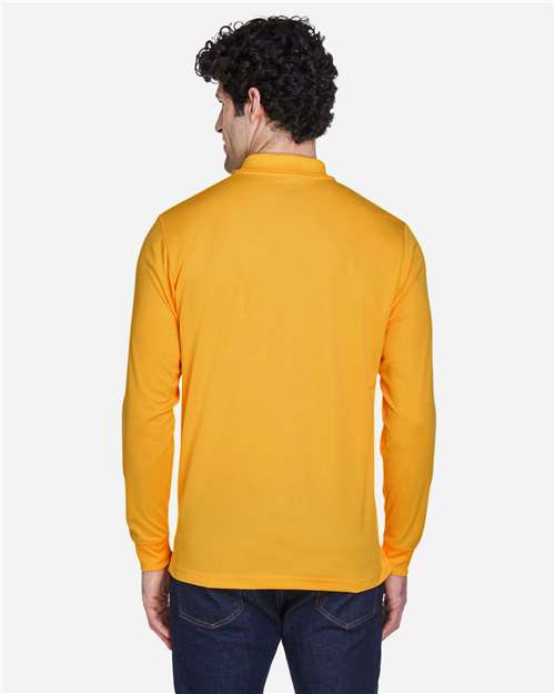 CORE365 88192 - Men's Pinnacle Performance Long Sleeve Pique Polo - Campus Gold