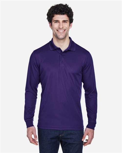 CORE365 88192 - Men's Pinnacle Performance Long Sleeve Pique Polo - Campus Purple