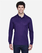 CORE365 88192 - Men's Pinnacle Performance Long Sleeve Pique Polo - Campus Purple