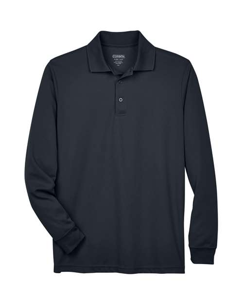 CORE365 88192 - Men's Pinnacle Performance Long Sleeve Pique Polo - Carbon