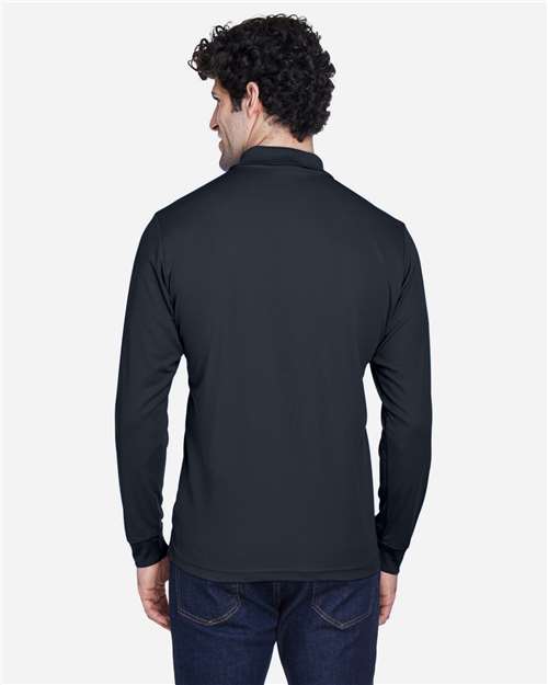 CORE365 88192 - Men's Pinnacle Performance Long Sleeve Pique Polo - Carbon