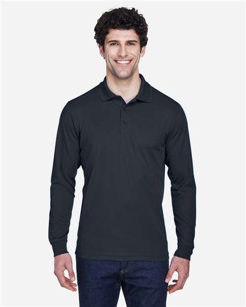 CORE365 88192 - Men's Pinnacle Performance Long Sleeve Pique Polo - Carbon