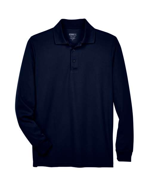 CORE365 88192 - Men's Pinnacle Performance Long Sleeve Pique Polo - Classic Navy