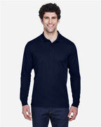 CORE365 88192 - Men's Pinnacle Performance Long Sleeve Pique Polo - Classic Navy