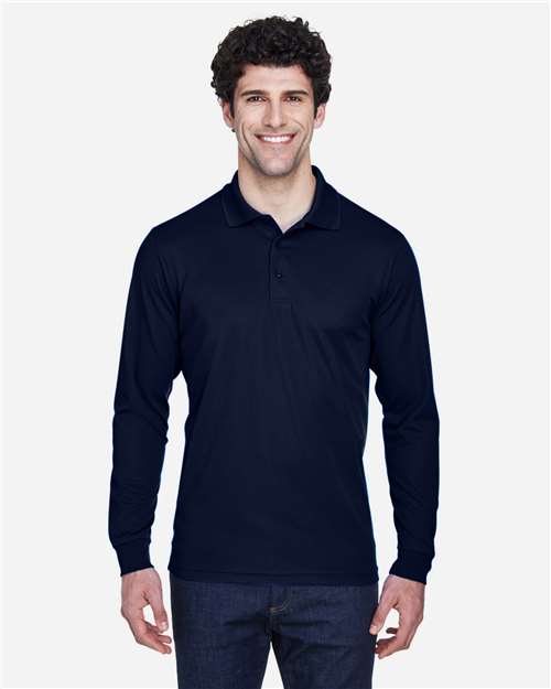 CORE365 88192 - Men's Pinnacle Performance Long Sleeve Pique Polo - Classic Navy