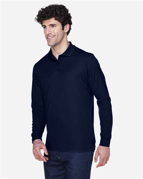 CORE365 88192 - Men's Pinnacle Performance Long Sleeve Pique Polo - Classic Navy