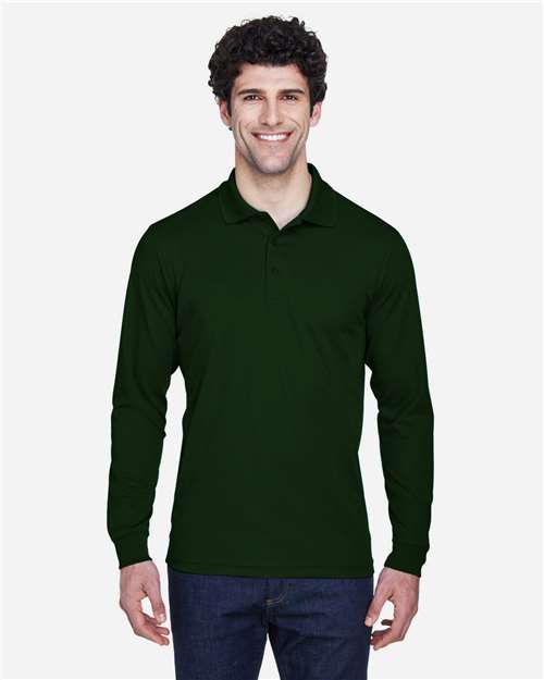 CORE365 88192 - Men's Pinnacle Performance Long Sleeve Pique Polo - Forest