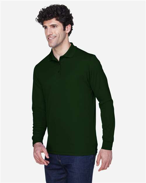CORE365 88192 - Men's Pinnacle Performance Long Sleeve Pique Polo - Forest