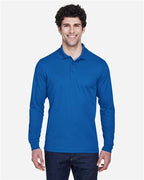 CORE365 88192 - Men's Pinnacle Performance Long Sleeve Pique Polo - True Royal